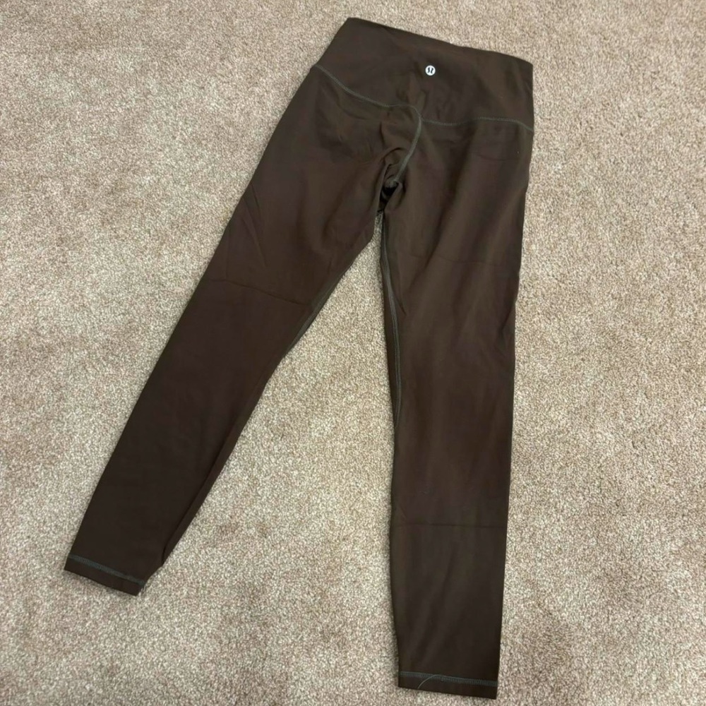 Dark olive green Lululemon leggings